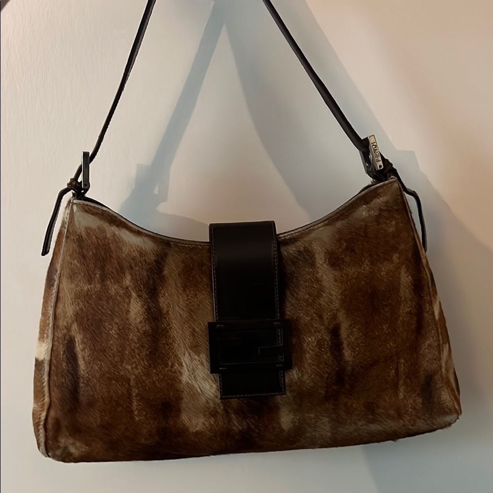 Fendi Pony Hair Mama Baguette Bag
